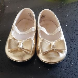 Children's place Gold ballet shoes